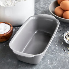 Premiere Ovenware Ceramic Nonstick 1 lb. Loaf Pan | Gray