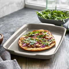 Premiere Ovenware Ceramic Nonstick 13" x 9" Quarter Sheet Pan | Taupe