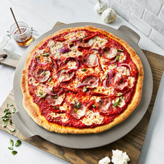 Premiere Ovenware 16.5" Round Pizza Baker | Taupe