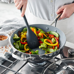 Valencia Pro Stainless Steel 12" Wok with Lid
