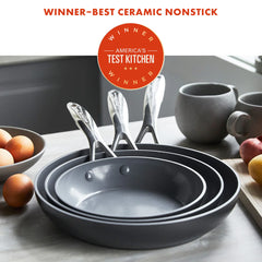 Valencia Pro Ceramic Nonstick 19-Piece Cookware Set | Gray