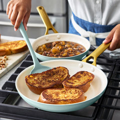 Reserve Pro Ceramic Nonstick 8", 10" and 12" Frypan Set | Seaside