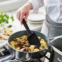 Premiere Silicone Deep Sauté Spoon | Black