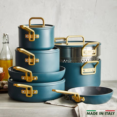 Stanley Tucci™ Ceramic Nonstick 11-Piece Cookware Set | Venetian Teal