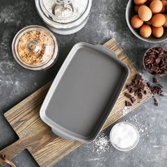 Premiere Ovenware Ceramic Nonstick 13" x 9" Quarter Sheet Pan | Gray