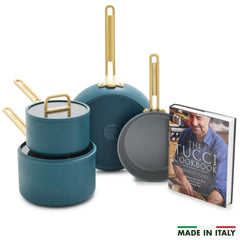 Stanley Tucci™ Ceramic Nonstick 6-Piece Cookware Set | Venetian Teal