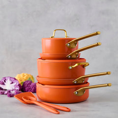 Reserve Pro Ceramic Nonstick 10-Piece Cookware Set | Harvest