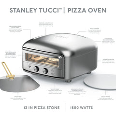 Stanley Tucci™ Indoor and Outdoor Pizza Oven | Stainless Steel
