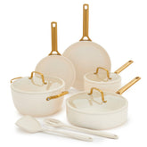 Reserve Pro Ceramic Nonstick 10-Piece Cookware Set | Cream