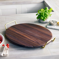 Stanley Tucci™ 20" x 18" Walnut Pizza & Serving Board