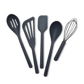 Platinum Silicone Tools 5-Piece Utensil Set | Gray