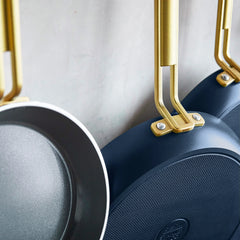 Stanley Tucci™ Ceramic Nonstick 8", 10" and 12" Frypan Set | Marino Blue