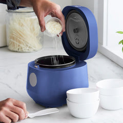 GreenLife 4-Cup Rice & Grains Cooker | Blue