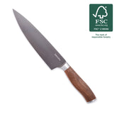 Premiere Titanium Cutlery 8" Chef's Knife with Walnut Handle