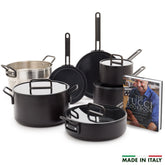 Stanley Tucci™ Ceramic Nonstick 11-Piece Cookware Set | Milano Black