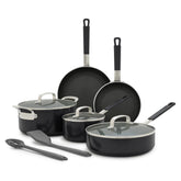 Bobby Flay by GreenPan Professional Ceramic Nonstick 10-Piece Cookware Set | Black