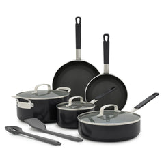 Bobby Flay by GreenPan Professional Ceramic Nonstick 10-Piece Cookware Set | Black