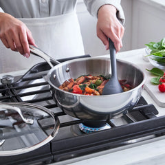 Valencia Pro Stainless Steel Uncoated 3.6-Quart Chef's Pan with Lid