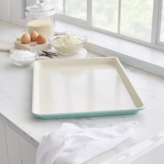 GreenLife Ceramic Nonstick 18" x 13" Cookie Sheet | Turquoise