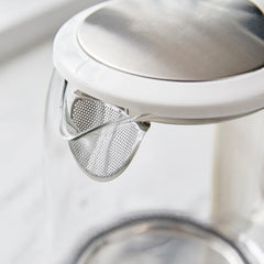 GreenLife Qwik & EZ Glass Kettle | White