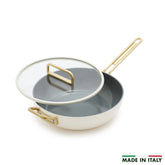 Stanley Tucci™ Ceramic Nonstick 4.5-Quart Stanley Pan Jr. | Carrara White