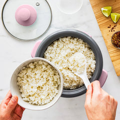 GreenLife 6-Cup Rice Cooker | Pink