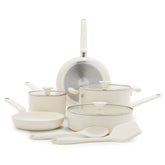 Rio Advanced Ceramic Nonstick 10-Piece Cookware Set | Cream