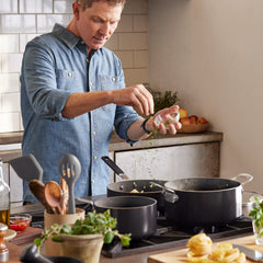 Bobby Flay by GreenPan Professional Ceramic Nonstick 10-Piece Cookware Set | Black