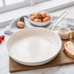 Nova Gallery Ceramic Nonstick 12" Frypan | Cream