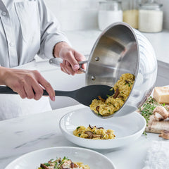 Valencia Pro Stainless Steel Uncoated 3.6-Quart Chef's Pan with Lid