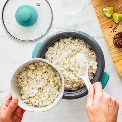 GreenLife 6-Cup Rice Cooker | Turquoise
