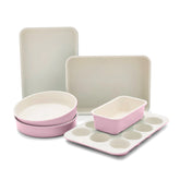 GreenLife Ceramic Nonstick 6-Piece Bakeware Set | Pink