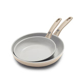 Dover Ceramic Nonstick 8" and 10" Frypan Set | Taupe