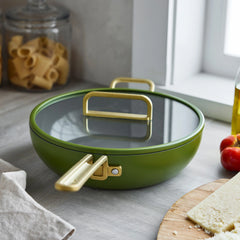 Stanley Tucci™ Ceramic Nonstick 4.5-Quart Stanley Pan Jr. | Tuscan Olive