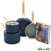 Stanley Tucci™ Ceramic Nonstick 6-Piece Cookware Set | Marino Blue