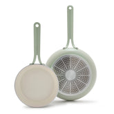 Nova Gallery Ceramic Nonstick 8" and 10" Frypan Set | Pistachio