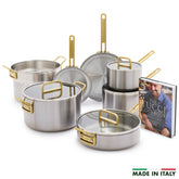 Stanley Tucci™ Uncoated Stainless Steel 11-Piece Cookware Set