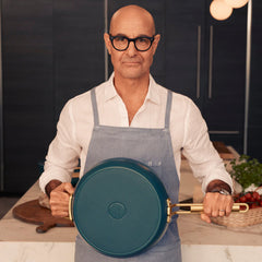 Stanley Tucci™ Ceramic Nonstick 4-Piece Frypan Set | Venetian Teal
