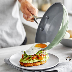 Valencia Pro Ceramic Nonstick 9.5" and 11" Frypan Set | Sage