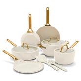 Reserve Pro Ceramic Nonstick 11-Piece Cookware Set | Cream