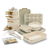 Reserve Pro 20-Piece Cookware & Bakeware Set | Cream
