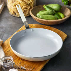 Bobby Flay by GreenPan Professional Ceramic Nonstick 12" Frypan | Cream