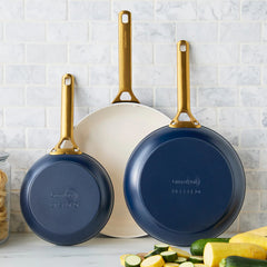 Reserve Pro Ceramic Nonstick 8", 10" and 12" Frypan Set | Twilight