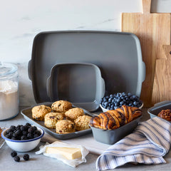 Premiere Ovenware Ceramic Nonstick 8" x 8" Square Baker | Gray