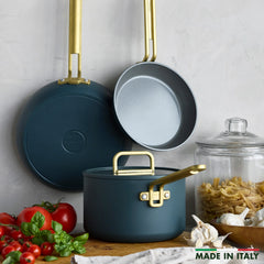 Stanley Tucci™ Ceramic Nonstick 4-Piece Chef Set | Venetian Teal
