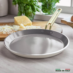 Stanley Tucci™ Ceramic Nonstick 10" Crepe and Omelette Pan | Carrara White