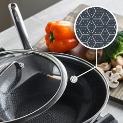 Spectra Thermobond Hybrid Ceramic Nonstick 12" Wok with Lid