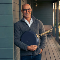 Stanley Tucci™ Ceramic Nonstick 4-Piece Frypan Set | Marino Blue