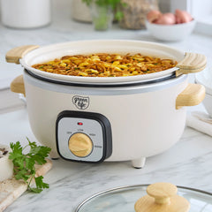 GreenLife Healthy 3.5-Quart Slow Cooker | Cream