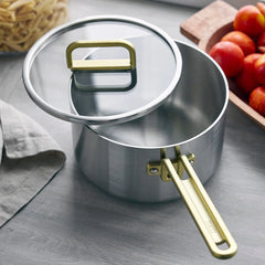 Stanley Tucci™ Uncoated Stainless Steel 4-Quart Saucepan with Lid